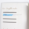 Loose Leaf White Leather Wedding Planning Journal